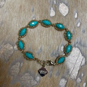 Kendra Scott Jana link bracelet with turquoise color stones